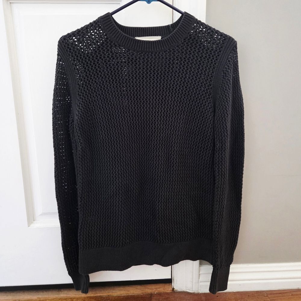 Everlane Black Open-knit Sweater
